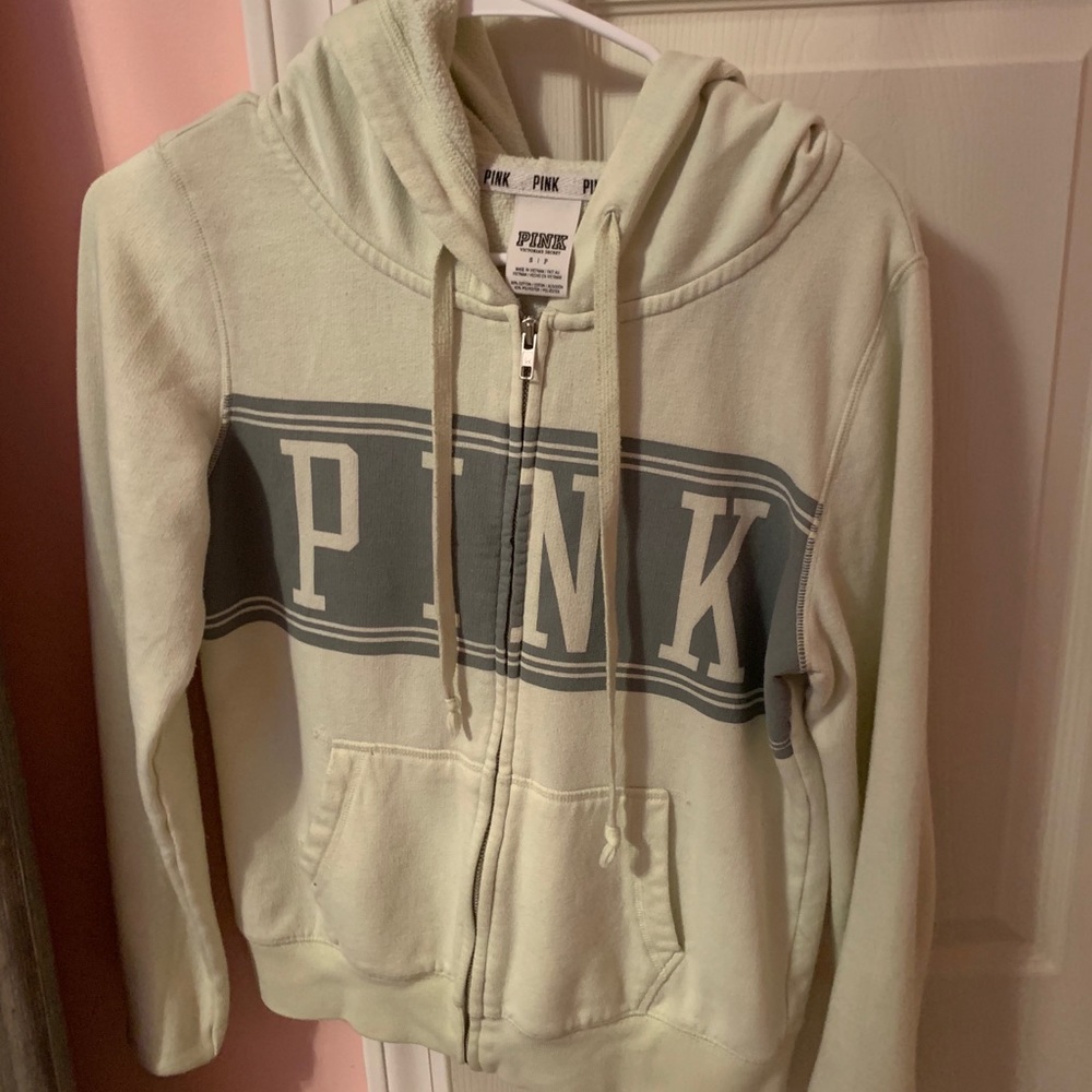 green “pink” jacket